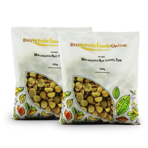 Organic Macadamia Nut Halves, Raw 1kg