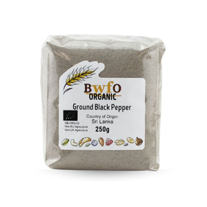 Organic Pepper Black Ground 250g