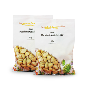 Organic Macadamia Nut Halves, Raw 250g