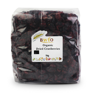 Organic Dried Cranberries 1kg