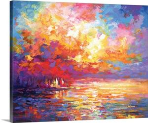 Abstract Ocean Sunset