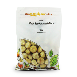 Organic Whole Raw Macadamia Nuts 125g