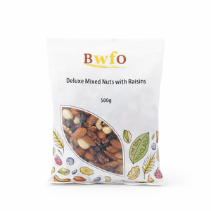 Mixed Nuts Deluxe with Raisins 500g