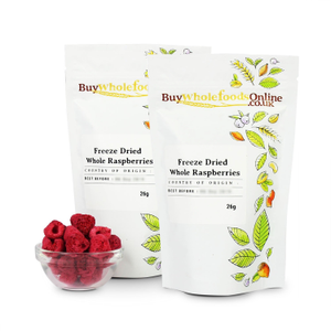 Freeze Dried Whole Raspberries 52g