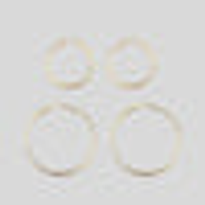 Gold Hoop Earrings - Set of 2 - Gold