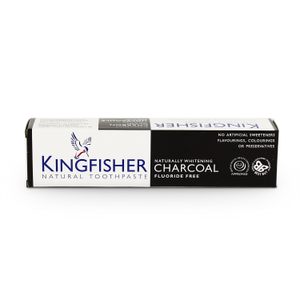 Kingfisher Toothpaste - Naturally Whitening Charcoal (Fluoride Free) 100ml