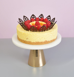 Mango & Raspberry Crown Cheesecake
