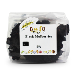 Organic Black Mulberries 125g