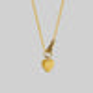 HAND OF GLORY. Grasping Heart Necklace - Gold - Gold