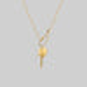 TORMENT. Heart & Dagger Carabiner Charm Necklace - Gold - Gold