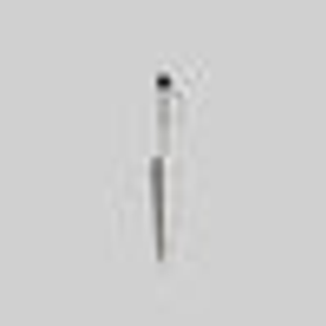 SALEM. Black Spinel Short Dagger Single Earring - Silver