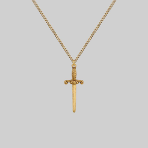 TRUST. Dagger Necklace - Gold - Gold