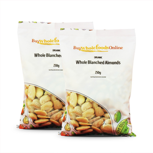 Organic Whole Blanched Almonds 500g