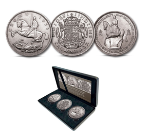 The Three Monarchs' Coronation and Jubilee Crown Set 1935-1953