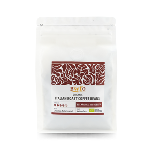 Organic Italian Roast Coffee Beans (Medium to Dark) 250g
