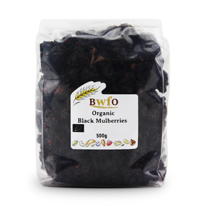 Organic Black Mulberries 500g