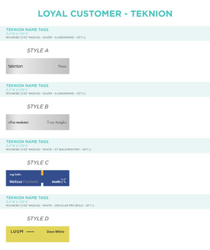 Teknion Name Tags