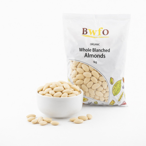 Organic Whole Blanched Almonds 1kg