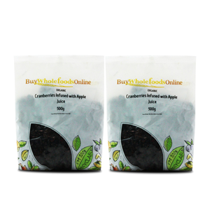 Organic Dried Cranberries Infused with Apple Juice 1kg