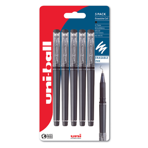 Uni-ball Erasable Rollerball Pen 5-Piece Set Black
