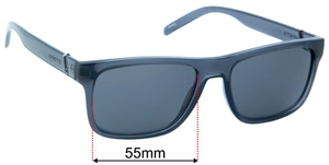 Sunglass Fix Replacement Lenses for Arnette Bandra AN4298 - 55mm Wide