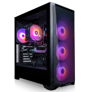 AWD-IT G370A Mesh AMD Ryzen 5500 6 Core NVIDIA RTX 5060 Ti 8GB Desktop PC for Gaming