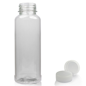 330ml Classic Clear 30% RPET Juice Bottle With Juice Cap (22g) - Natural