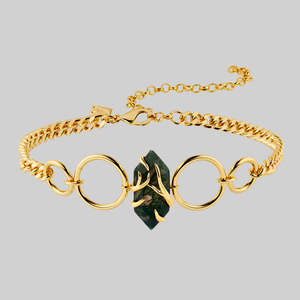 The Swamp Roots Gemstone Choker - Gold - Gold