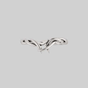 ABANDON. Intertwined Roots Ring - Silver