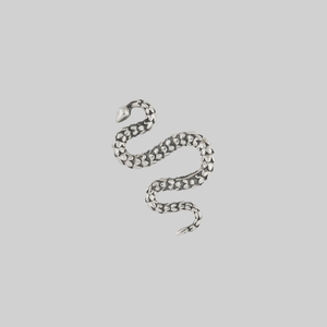 MINERVA. Snake Stud Earring - Silver