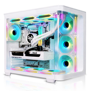 AWD-IT Vision Compact White AMD Ryzen 9600X RTX 5070 12GB AI Desktop PC for Gaming