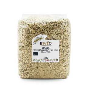 Organic Textured Vegetable Protein - Plain Mince (TVP) 500g