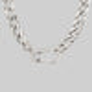 XX. Chunky Curb Chain & Carabiner Clasp Necklace - Silver - Silver