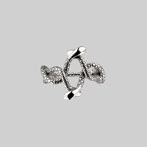 DECEIPT. Four Headed Snake Ring - Silver