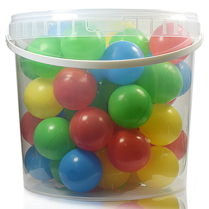 10L Clear Bucket With Handle & T/E Lid