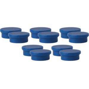 Viking Whiteboard Magnets Blue 1.1 kg bearing-capacity 20 mm Pack of 10