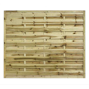 6FT x 5FT Horizontal Hit &amp; Miss Panel - Pressure Treated Green/Natural