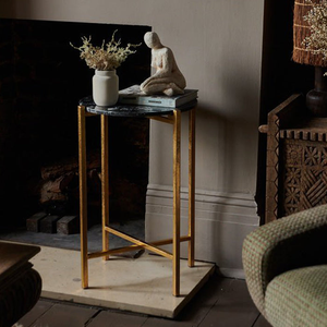 Brooksby Marble Effect Side Table