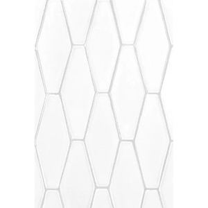 Cotton Matte Longest Hexagon Ceramic Tiles 3x7 7/8