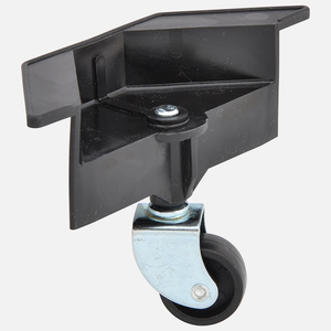 Corner castor plastic