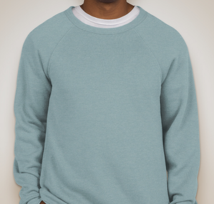 Bella + Canvas Ultra Soft Crewneck Sweatshirt - Heather Blue Lagoon