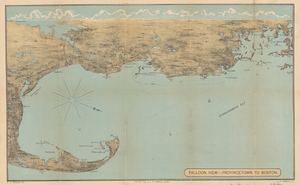 Provincetown to Boston Map - 1879