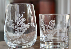 Duck Laser Engraved Glasses
