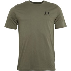 Under Armour Mens UA Sportstyle Left Chest Short Sleeve T-Shirt Marine OD Green/Black