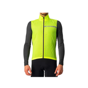 Castelli Squadra Stretch Vest Electric Lime Grey Medium