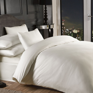 Grosvenor Cream 1000 Thread Count Pin Stripe Duvet Set