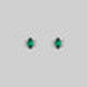 TALIA. Green Quartz Cluster Stud Silver Earrings - Silver