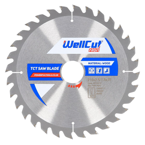 WellCut TCT Circular Saw Blade 210mm x 32T x 35mm Bore For 5008MGJ, TTB710MSW