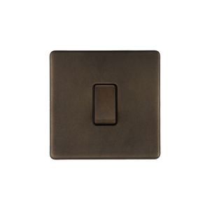 Soho Lighting Vintage Brass 10A 1 Gang 2 Way Switch