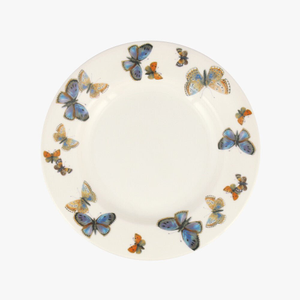 Seconds Common Blue Butterfly Medium Dinner Plate, 8.5 Inch